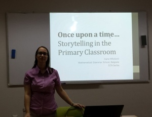 Ivana Milosevic storytelling in primary classroom